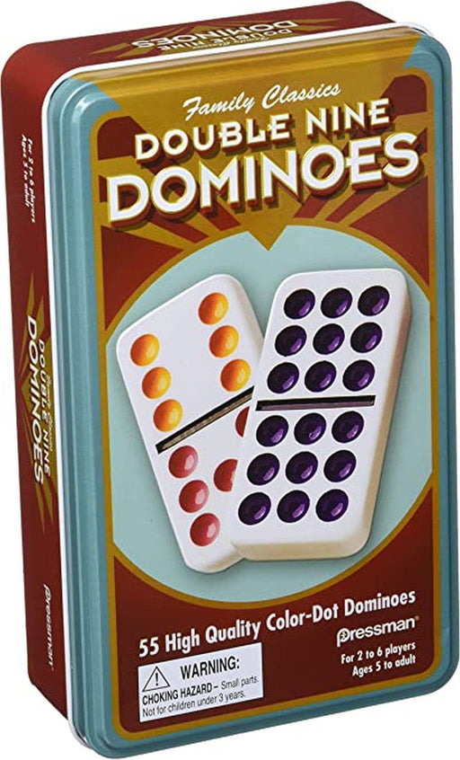 Pressman - Double Nine Dominoes (tin game) - Limolin 