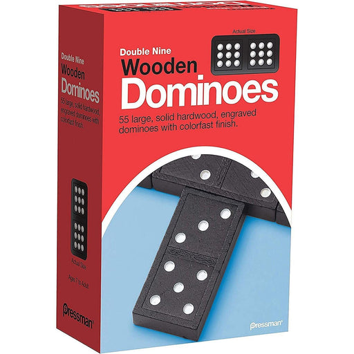 Pressman - Double Nine Wooden Dominoes - Limolin 