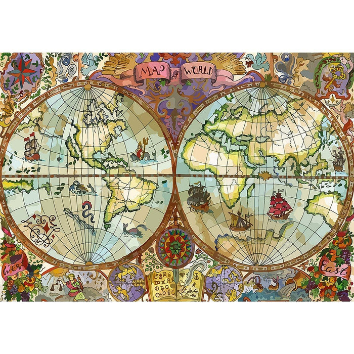 Prestige - World Atlas Map (1000-Piece Puzzle) - Limolin 