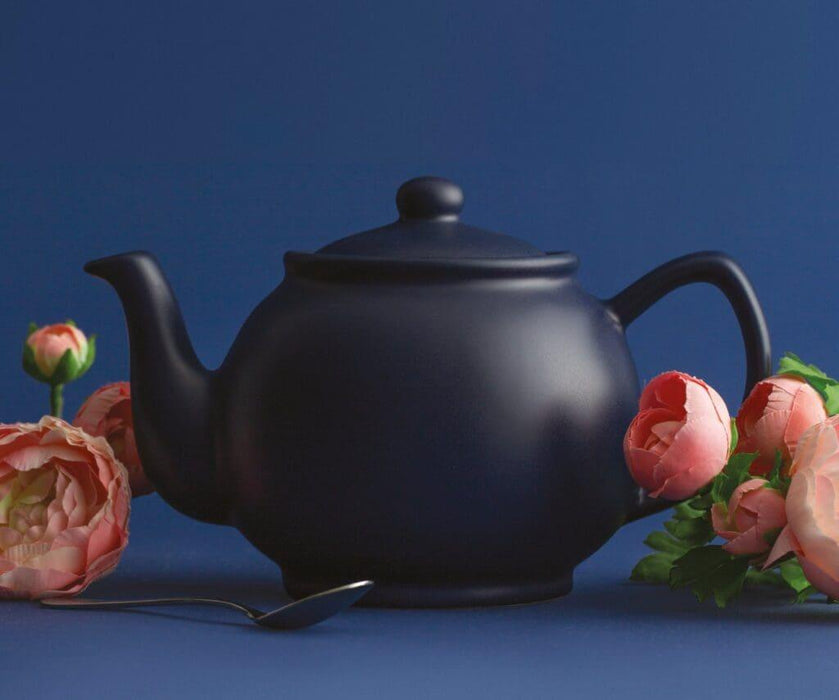 Price & Kensington - MATTE Teapot 6cup Black 1100ml/35oz