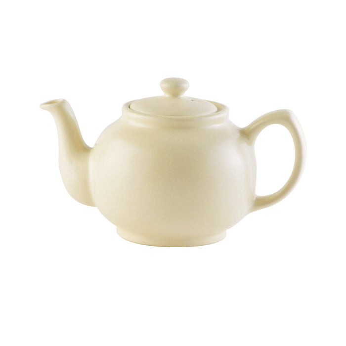 Price & Kensington - MATTE Teapot 6cup Cream 1100ml/35oz
