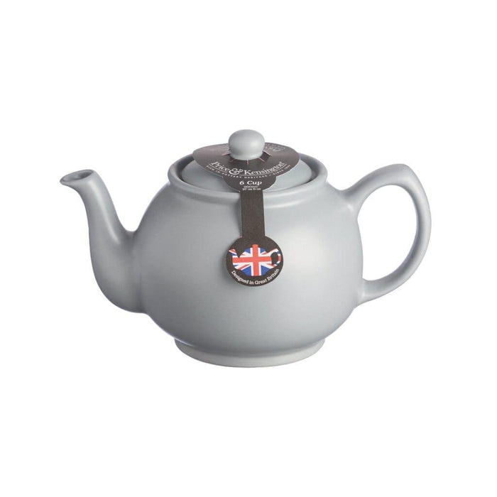 Price & Kensington - MATTE Teapot 6cup Grey 1100ml/35oz