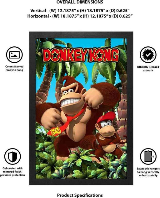 Pyramid America - Donkey Kong - Jungle - 11"x17" Gel Print
