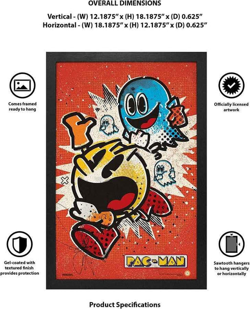 Pyramid America - Pac-Man - Ghost Evade - 11"x17" Gel Print