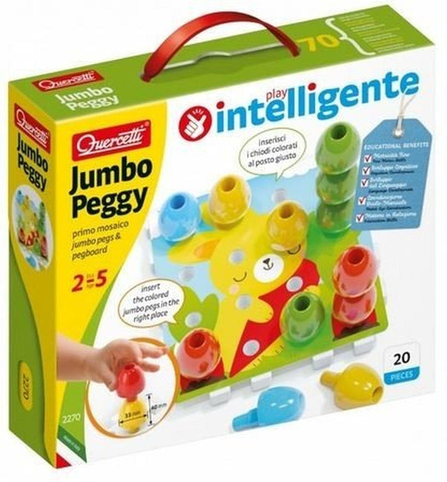 Quercetti - Jumbo Peggy 20-Piece - Limolin 