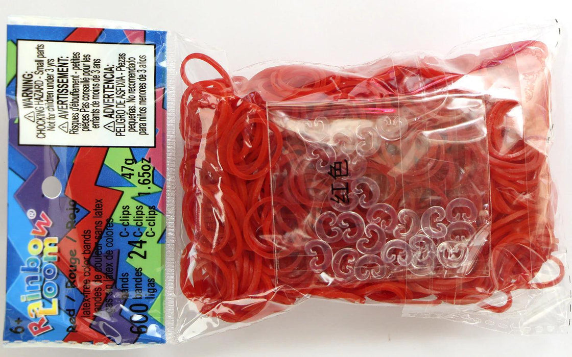 Rainbow Loom - Solid Bands - Red