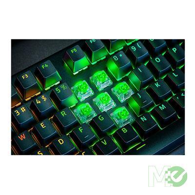 Razer - Gaming Keyboard Wireless BlackWidow V4 Pro Green Mechanical Switches Chroma RGB with Wrist Rest - Black