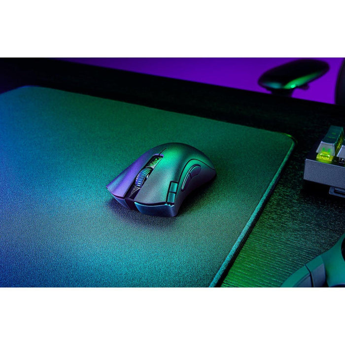 Razer - Gaming Mouse Wireless Deathadder V2xHyperspeed 7 Buttons 14000dpi Ergonomic Design Ultra - fast e Black - Limolin 