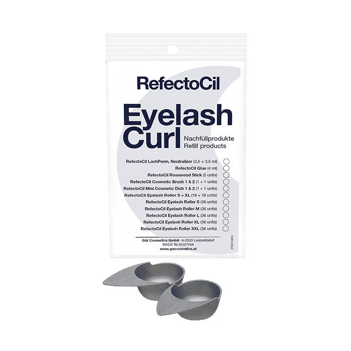 Refectocil - Eyelash Curl Mini Cosmetic Dish 1 & 2 (2 Pouch) - Limolin 