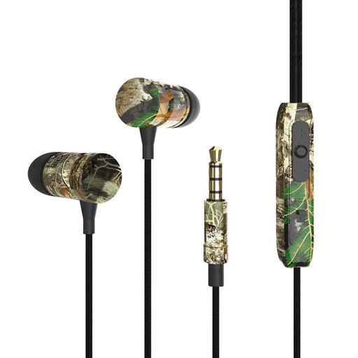 RealTree - EarBuds within - line Mic Camo 3.5mm Gold Plated Tip - Limolin 