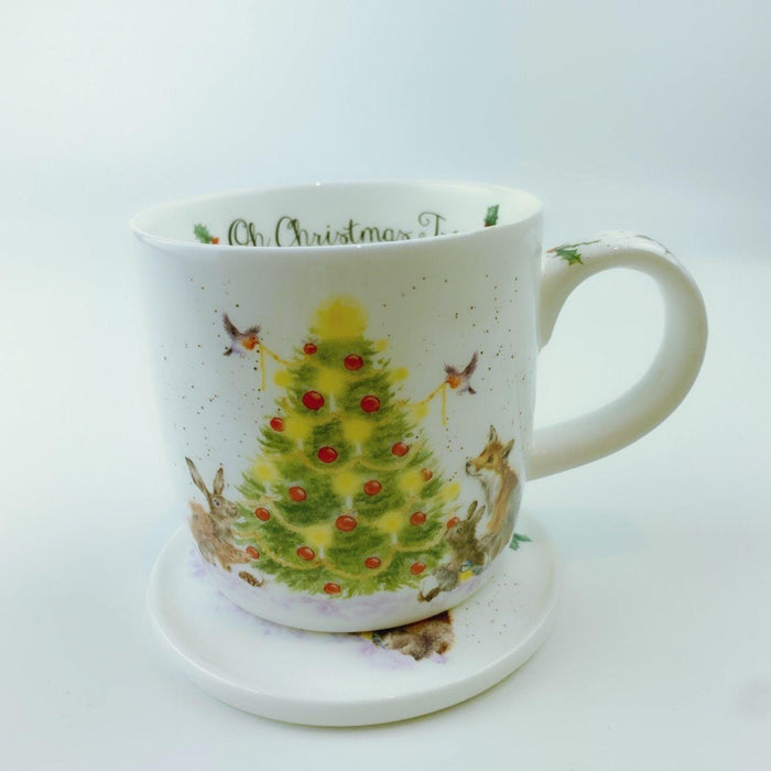 Royal Worcester - Mug & Coaster Christmas Tree 11oz - Limolin 