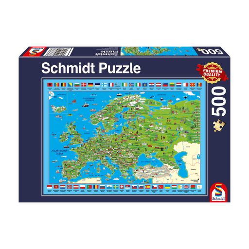 Schmidt - Discover Europe (500-Piece Puzzle)