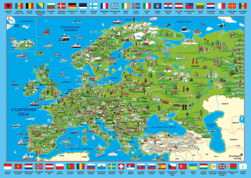 Schmidt - Discover Europe (500-Piece Puzzle)