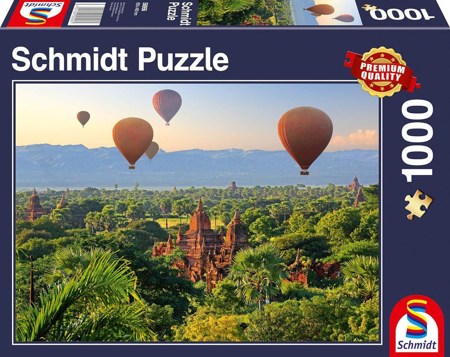 Schmidt - Hot-Air Balloons, Mandalay, Myanmar (1000-Piece Puzzle)