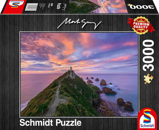 Schmidt - Nugget Point Lighthouse, New Zealand - Mark Gray (3000-Piece Puzzle)