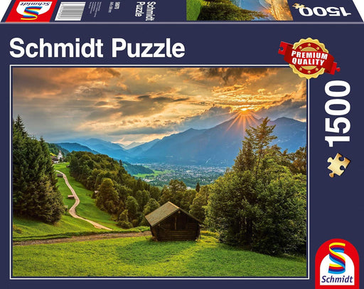 Schmidt - Sunset Over The Village Of Wamberg (1500-Piece Puzzle)