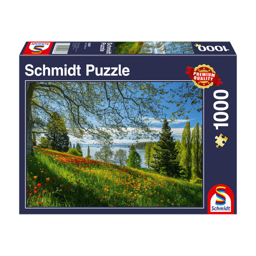Schmidt - Tulips In Bloom, Mainau Island (1000-Piece Puzzle)