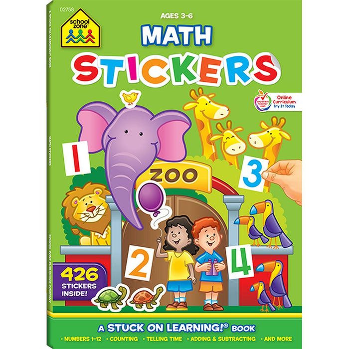 School Zone - Math Stickers Books - Limolin 
