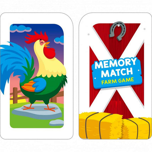 School Zone - Memory Match Farm Game Cards - Limolin 