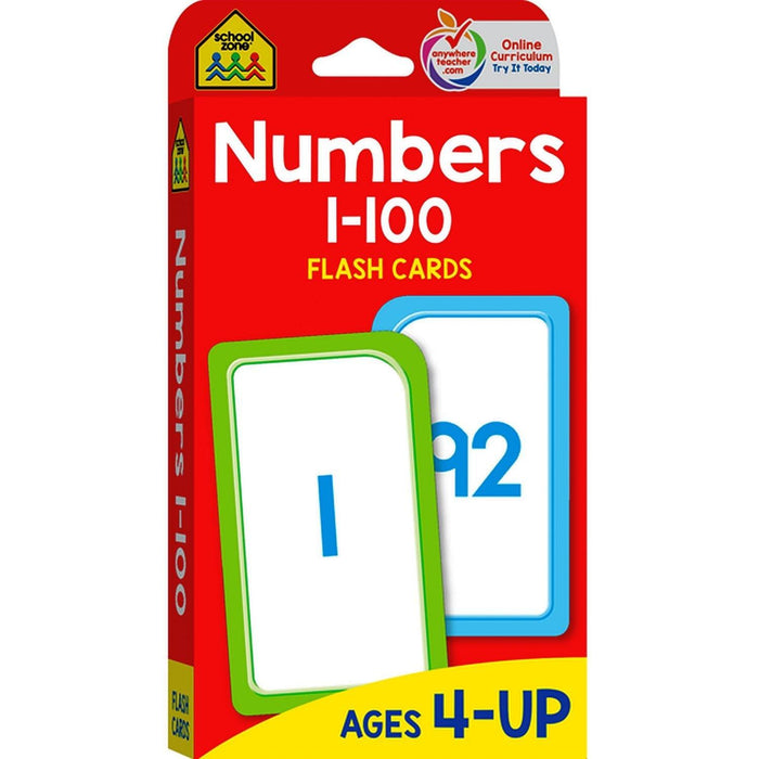 School Zone - Numbers 1 - 100 Flash Cards - Limolin 