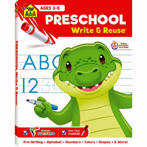 School Zone - Pre - School Write & Re-Use - Limolin 