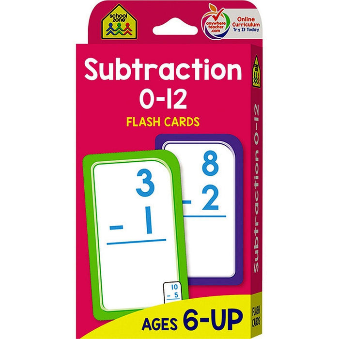 School Zone - Subtraction Flash Cards - Limolin 