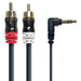 Scosche - Auxiliary 3.5mm to RCA Audio Cable Premium 6ft Black - Limolin 