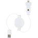 Scosche - Charge & Sync Lightning/Micro USB MFI to USB-A 3ft Cable Retractable White StrikeLinE - Limolin 