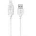 Scosche - Charge & Sync Lightning/Micro USB MFI to USB-C Cable 3ft White StrikeLinE - Limolin 