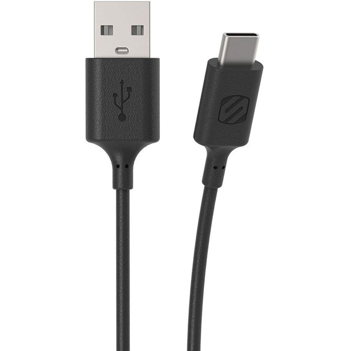 Scosche - Charge & Sync USB-C to USB-A 2.0 3ft Cable Black StrikeLinE - Limolin 