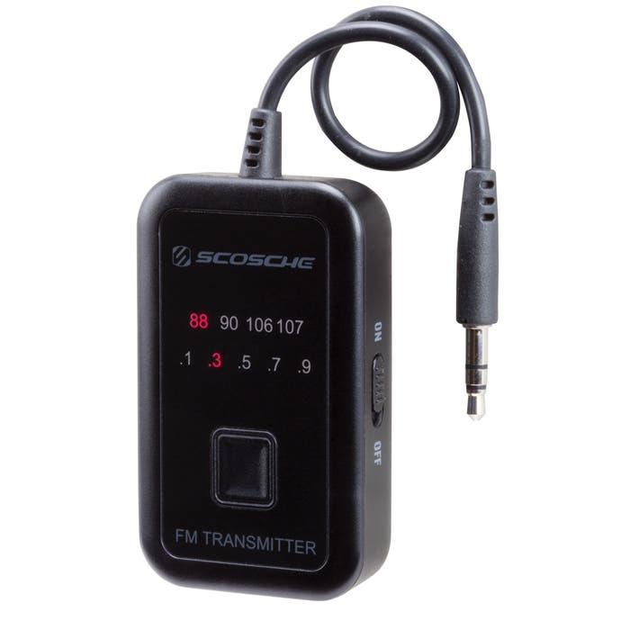 Scosche - FM Transmitter Universal with Built -in Aux 3.5mm Cable 20 Frequencies - Limolin 