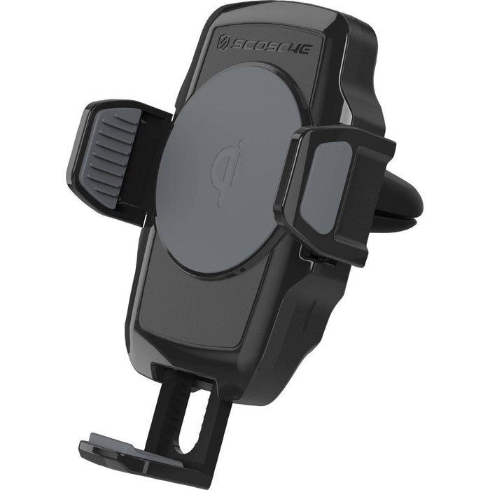 Scosche - Qi Vent Mount Car with USB-C Cable and Car Charger Extends up to 3.5inin Width Black - Limolin 