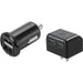 Scosche - Wall & Car Charger Combo Kit Revive 2.4 Amp Kitincludes 1 Wall Charger & 1 Car Charger Black 2 Port Each - Limolin 
