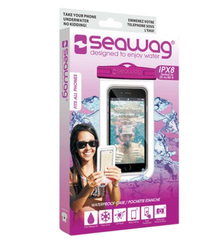 Seawag - Universal Cellphone Waterproof Case White/Purple with Neck Lanyard - Limolin 