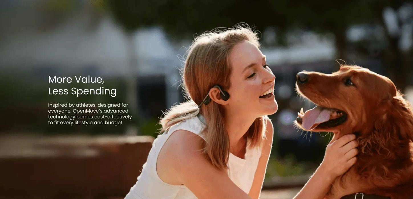 Shokz - OpenMove - Bone Conduction Open-Ear Lifestyle/Sport Headphones