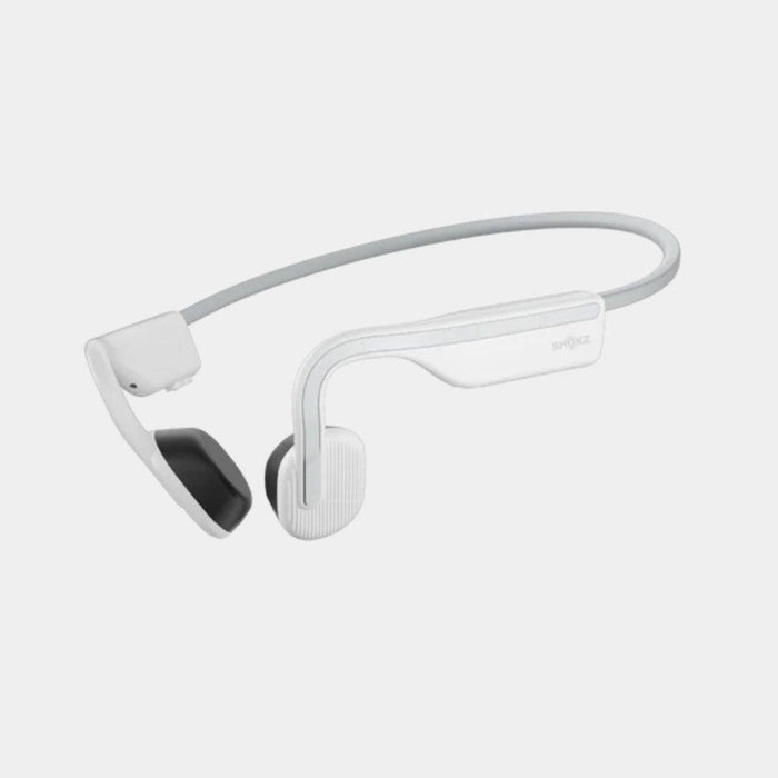 Shokz - OpenMove Alpine White Bluetooth Headset with Mic Bone Conduction - Lightweight - Water Resistant IP55 - 6Hr Battery Life