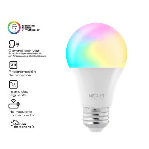 Smart Home Indoor Wi-Fi RGB & White LED Light Bulb 100V A19 MultiColor 16M Combinations Dimmable Voice Control Alexa & Google