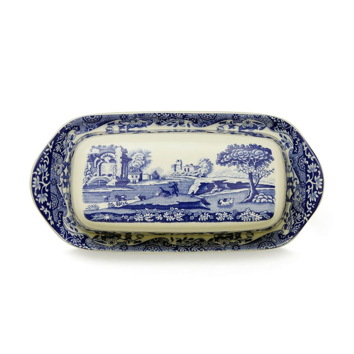 Spode - Blue Italian Butter Dish - Limolin 