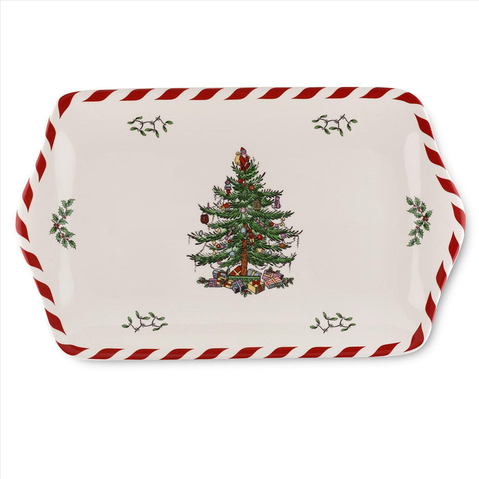 Spode - Christmas Tree - Peppermint Dessert Tray 12"
