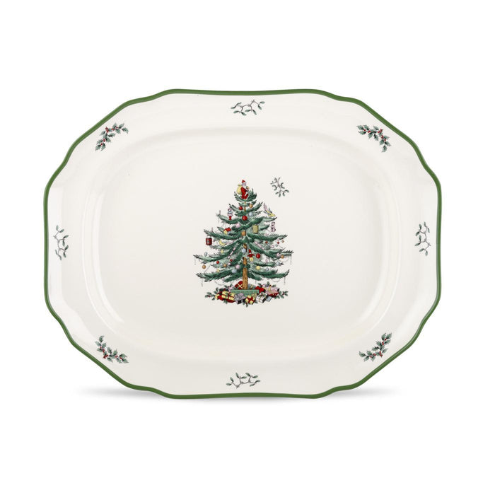 Spode - Christmas Tree - Sculpted Platter 19"