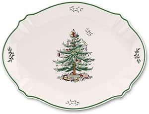 Spode - Christmas Tree - Xt Sculpted Oval Platter 17"