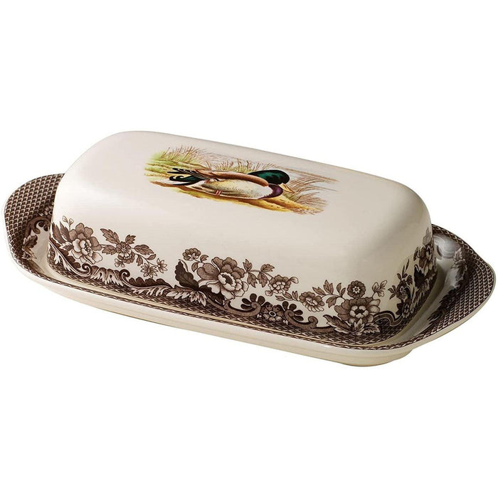 Spode - Woodland Covered Butter Dish 8x4" - Limolin 