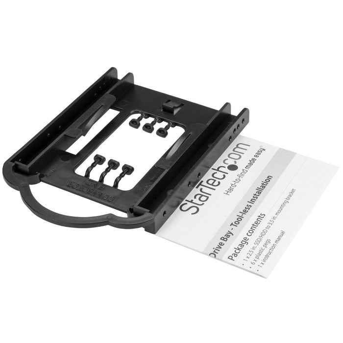 StarTech - 2.5" SSD/HDD Mounting Bracket for 3.5" Drive Bay - Tool - lessinstallation - Limolin 