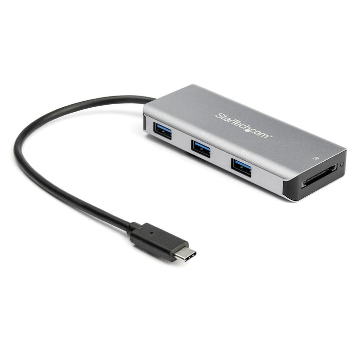 StarTech - 3 Port 10Gbps USB C Hub with SD Card Reader - 3x USB-A & 1x SD Slot - Limolin 