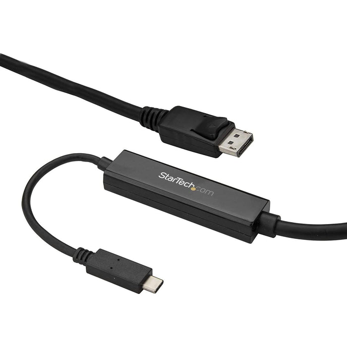 StarTech - Adapter USB-C Male to DisplayPort Male 9.8ft Cable 4K Thunderbolt 3 Compatible - Black - Limolin 