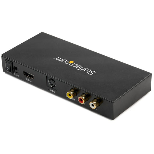 StarTech - Converter S - Video or Composite to HDMI with Audio 720p - NTSC and PAL - Black (VID2HDCON2) - Limolin 