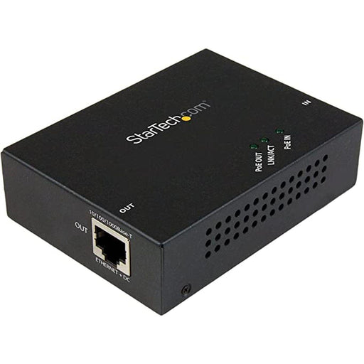 StarTech - Network 1 - Port Gigabit PoE+ Extender 330 - Black (POEEXT1GAT) - Limolin 