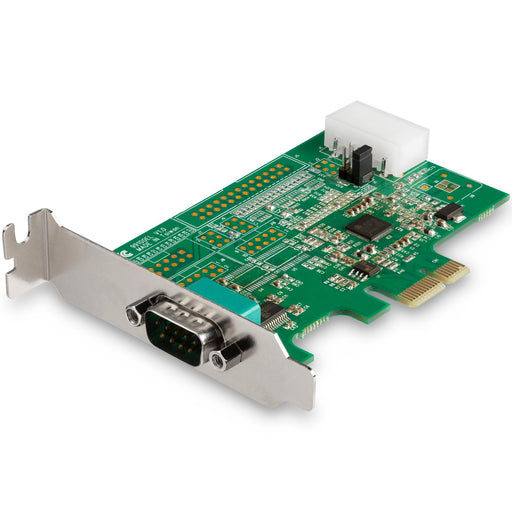 StarTech - Network Serial Adapter Card - 1 - port PCI Express RS232 PCIe to Serial DB9 - 16950 UART - Low Profile - Limolin 