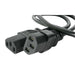 StarTech - Power Cord Computer Y Splitter 10A 125V - 18AWG 6ft - Black (PXT101Y) - Limolin 