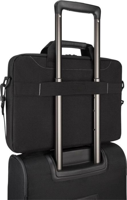 Targus - Laptop Bag 156in Business Casual Slipcase with Shoulder Strap Luggage Pass Through - Black (TSS898)